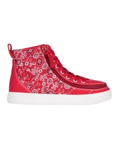 Billy Classic Lace High Tops Red Paisley Chaussures