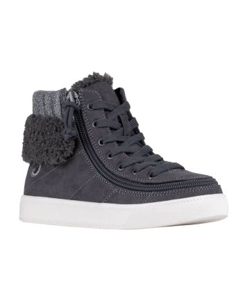 Billy Charcoal Grey Cuff Zipper Chaussures