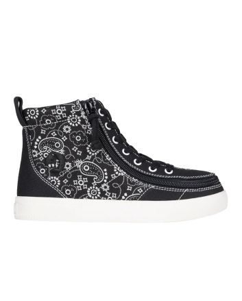 Billy Classic Lace High Tops Black Paisley Chaussures