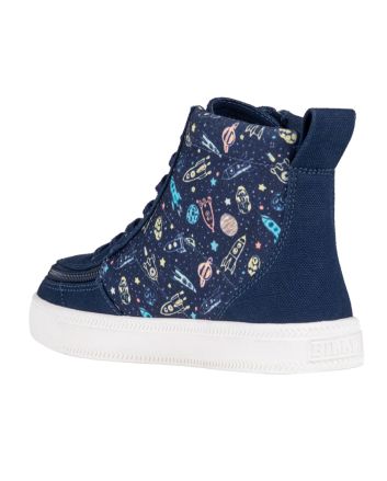 Billy Classic Lace High Tops Navy Space Chaussures