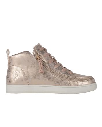 Billy Rose Gold Sneaker Lace Mid Tops Chaussures