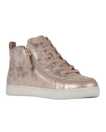 Billy Rose Gold Sneaker Lace Mid Tops Chaussures