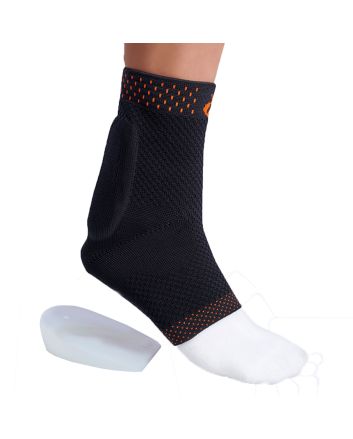 Orliman Attelle de Cheville Élastique avec Coussinet de Tendon d'achille et Coussin de Talon Achillosil