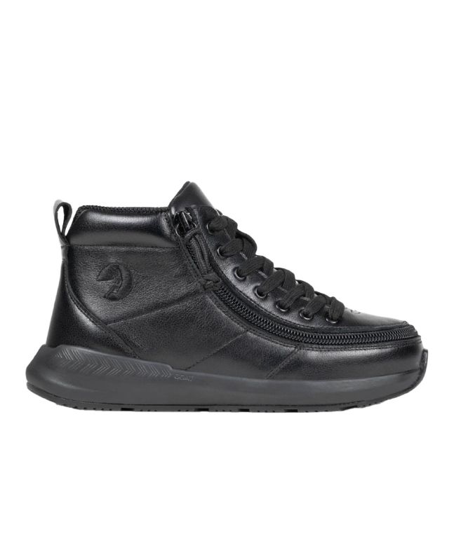 Billy Black Leather Goat Classic High Chaussures Orthopédiques