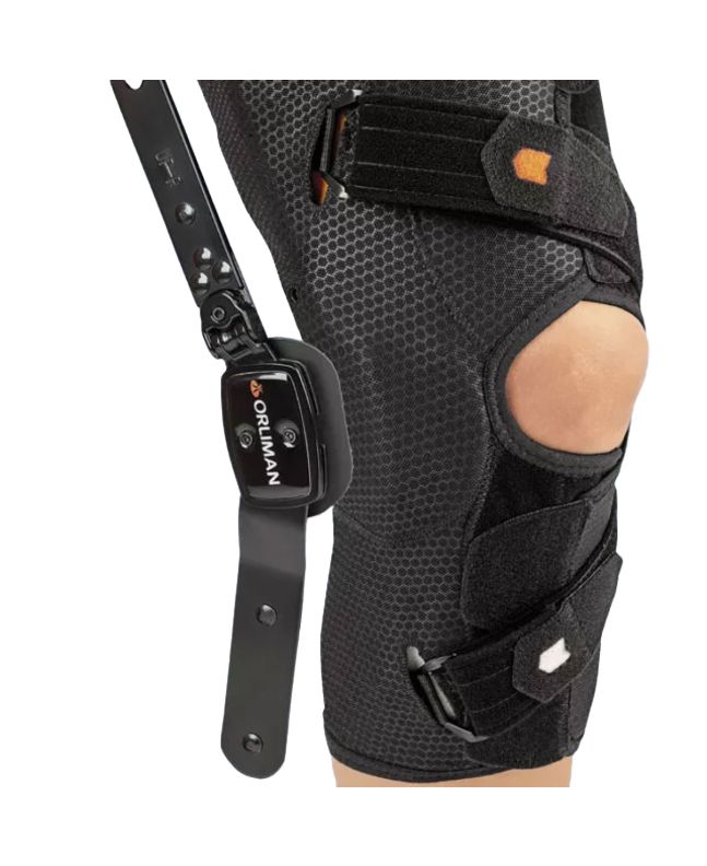 Orliman Genouillère textile fonctionnelle avec articulation unilatérale et réglage valgus/varus Gonartec Advance
